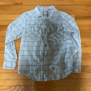Vans Gray Flannel Button Down